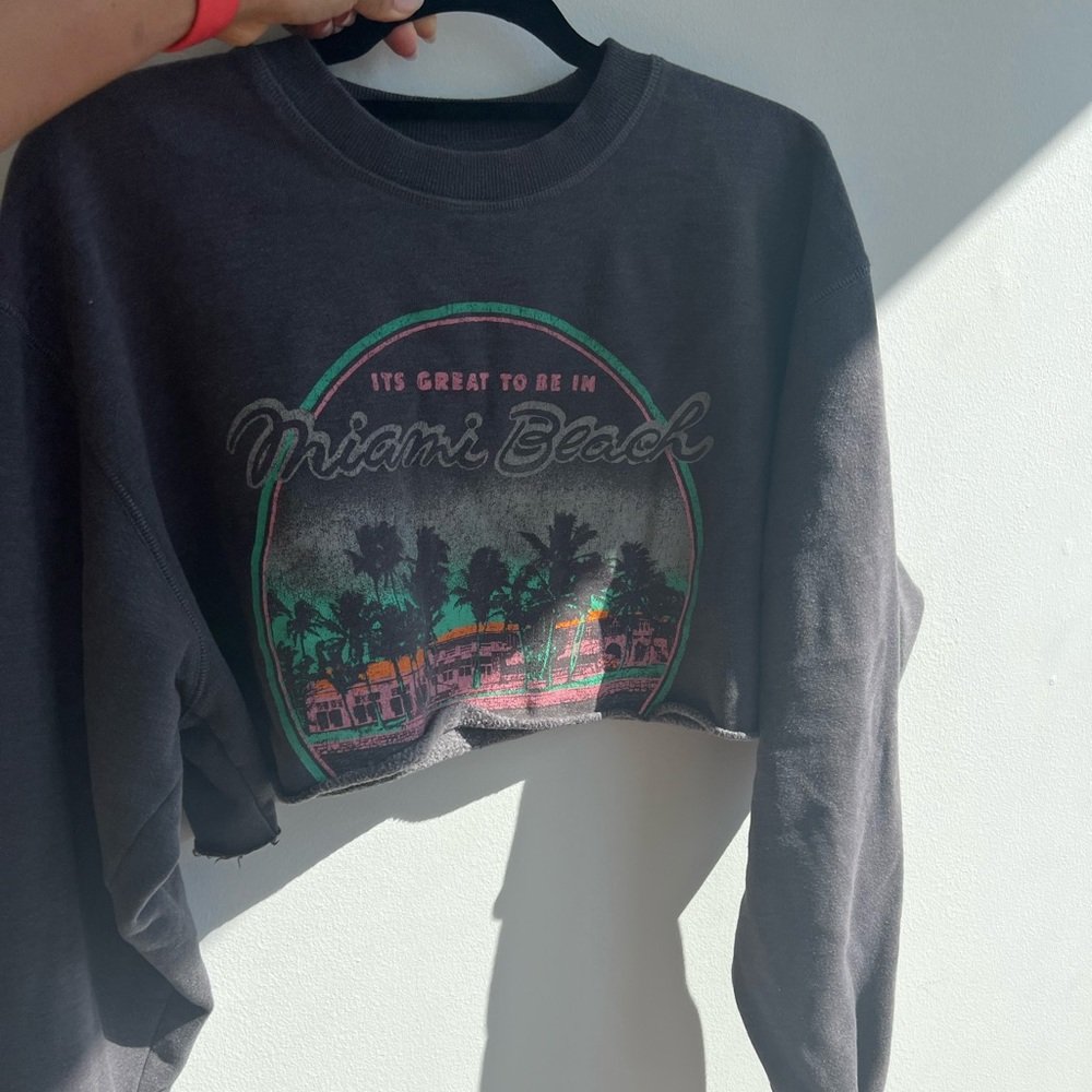 Crop top Miami crew neck
